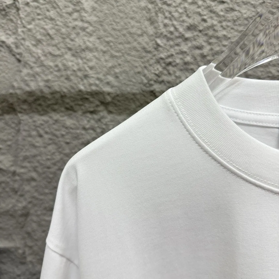 🅿️180 Polo* Ralph Lauren 2025 spring and summer new style Classic pony embroidery Customized double yarn plain cotton fabric Short-sleeved T-shirt Uniform for men and women Color: black white light pink light blue Size: S (90-130 pounds) M (120-150 pounds) L (140-165 pounds) XL (160-180 pounds) XXL (180-210 pounds)